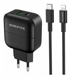 BOROFONE BA46A + кабель Type C - Lightning черный